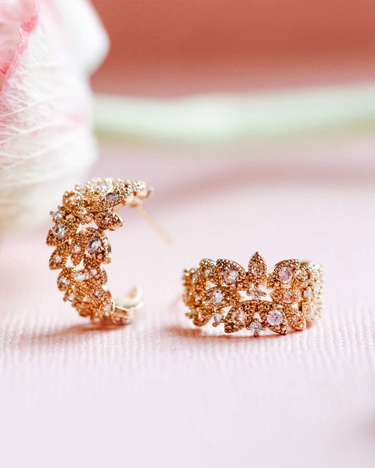 Laurel hoops øreinge gold