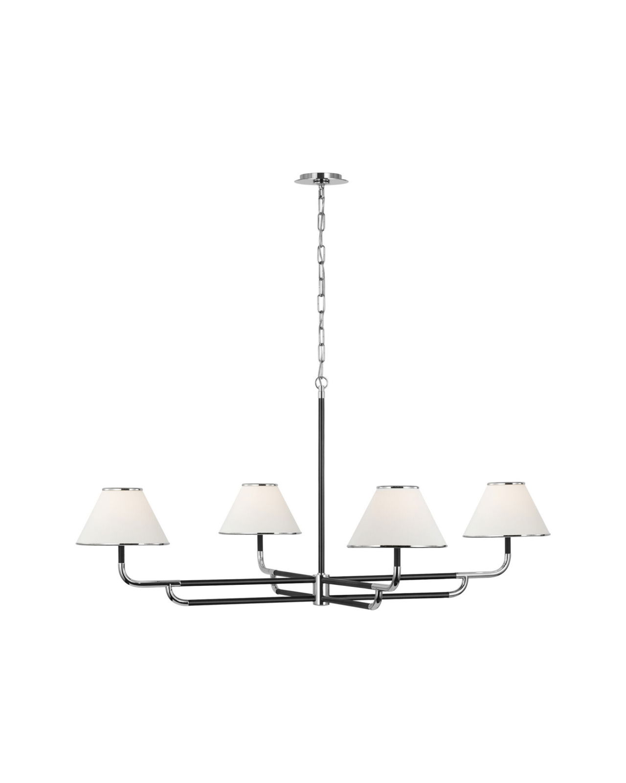 Rigby Grande Chandelier Polished Nickel