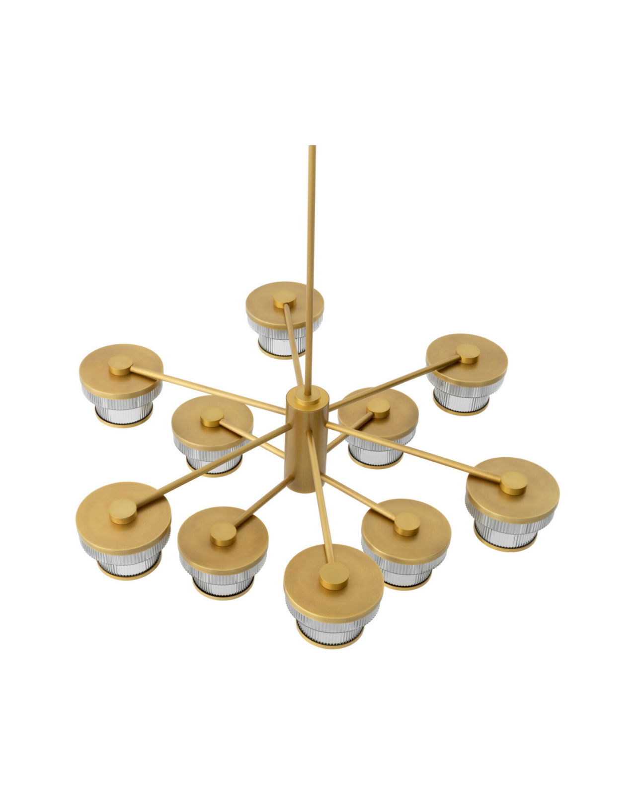 Andromeda kroonluchter antiek messing