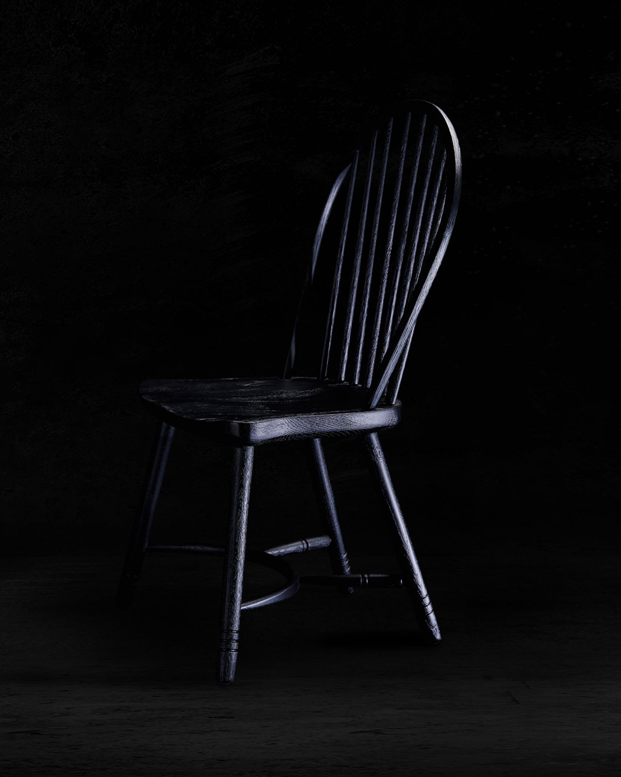 Newport Windsor pinnstol svart