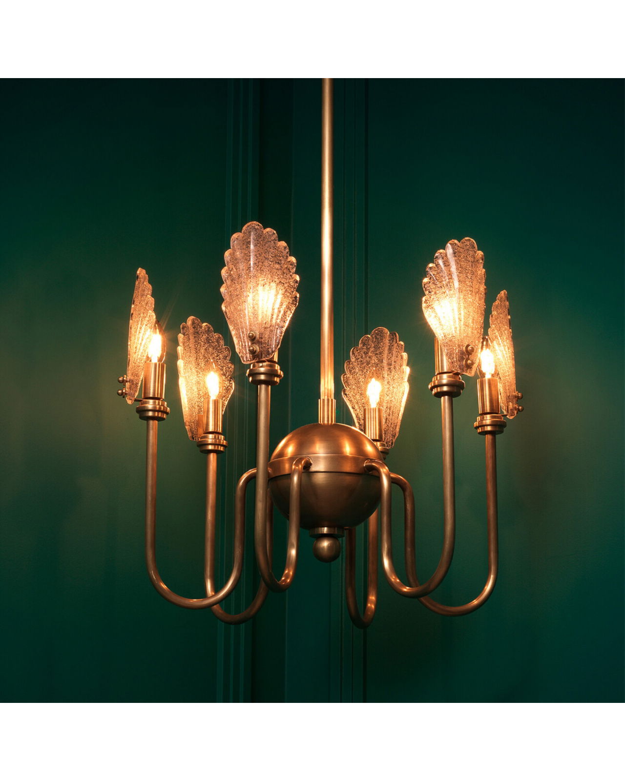 Isabelle kroonluchter antiek messing