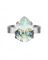 Mini Drop ring rhodium light azore