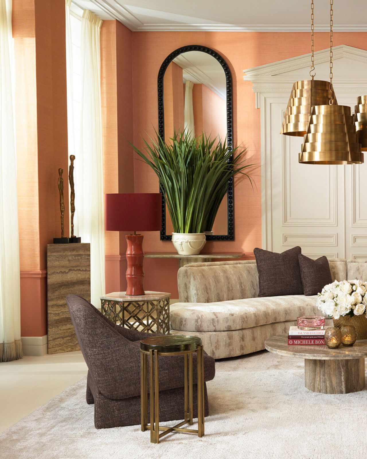 Northbridge piedestal zilver travertijn