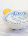 Siracusa blue serving platter