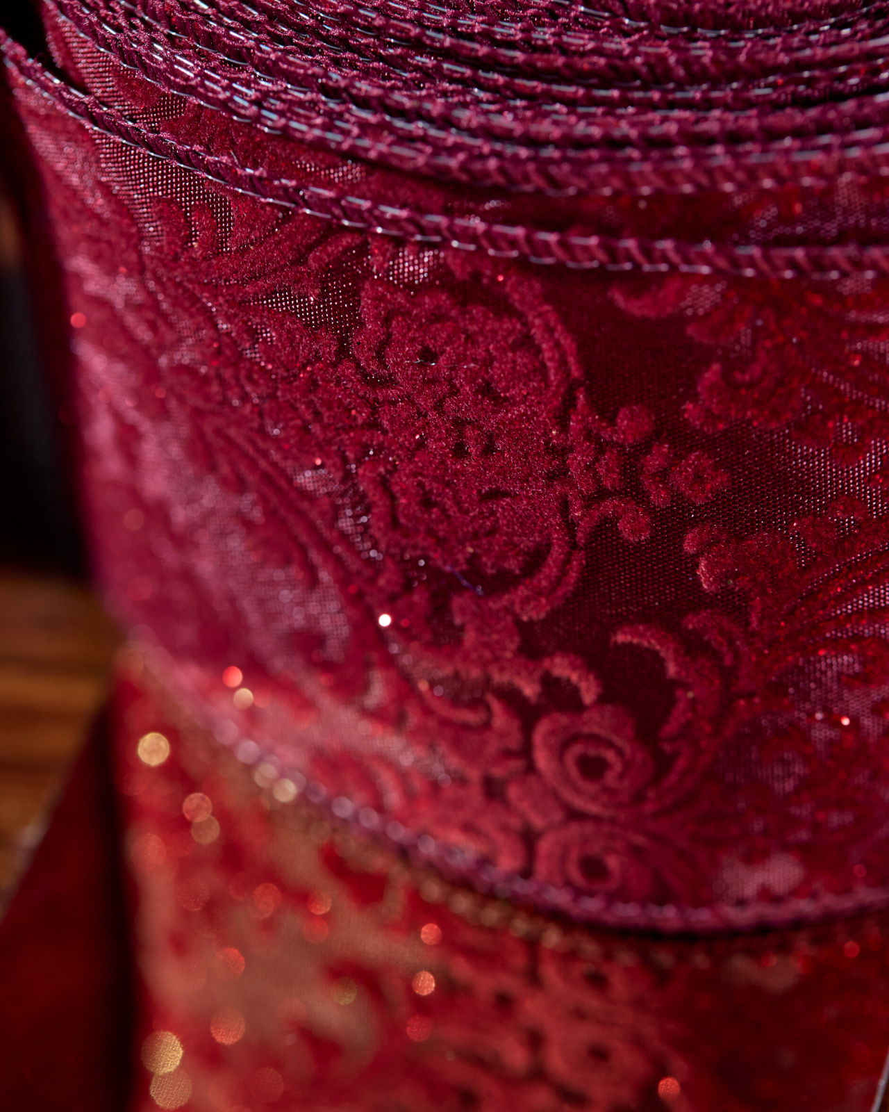 Mabel textielband bordeaux 9m