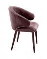 Cardinale dining chair velvet roche taupe