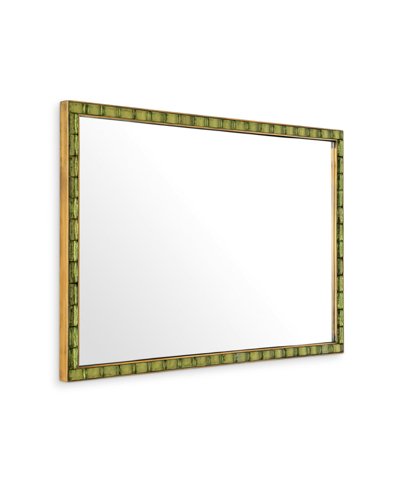 Torino mirror brass