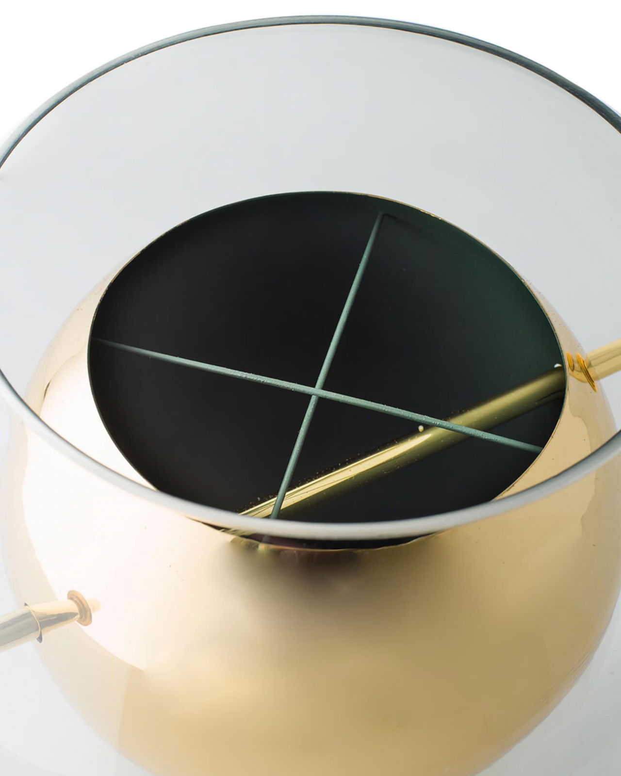 Alba vas mässing rund