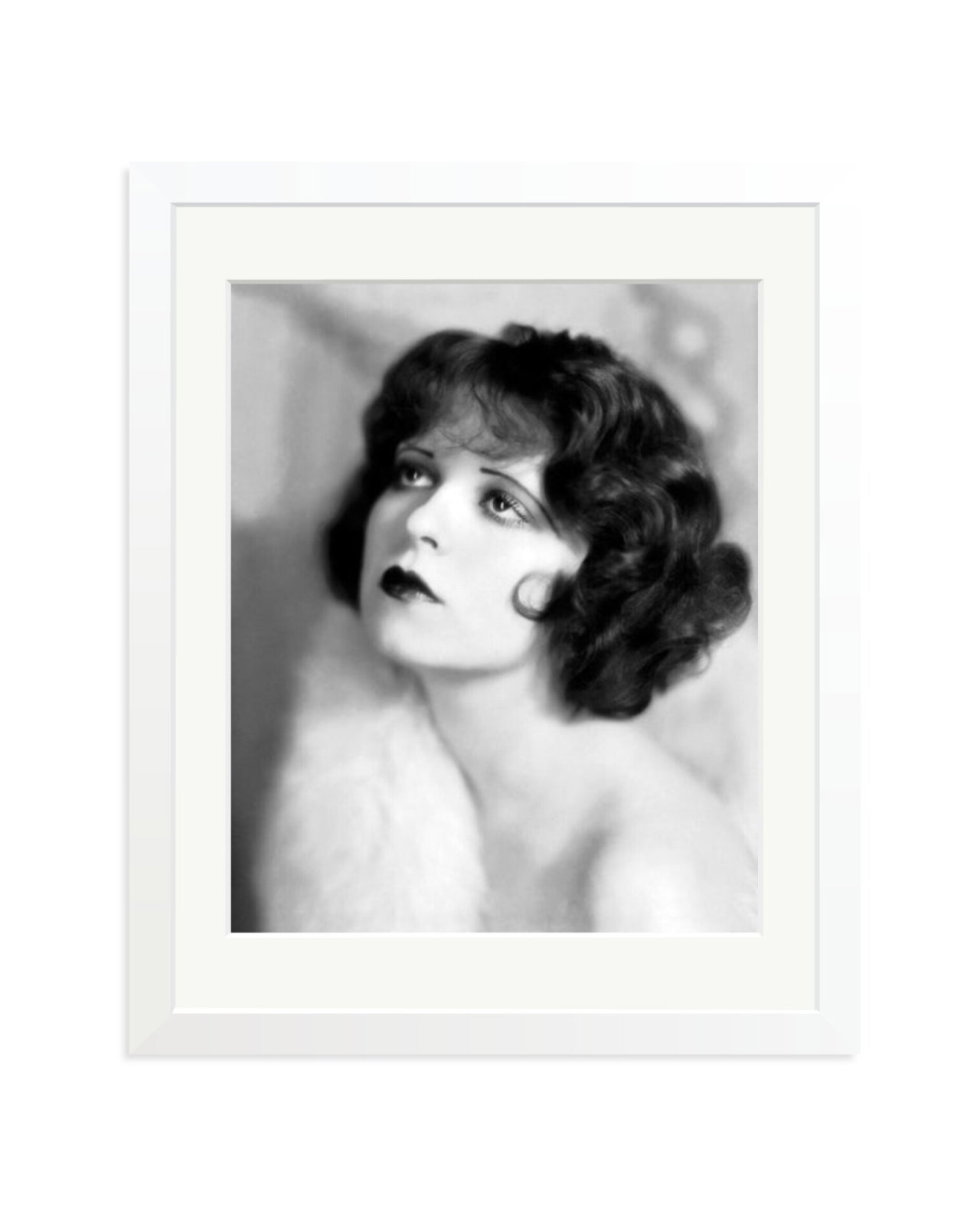 Clara Bow Portrait White / Medium