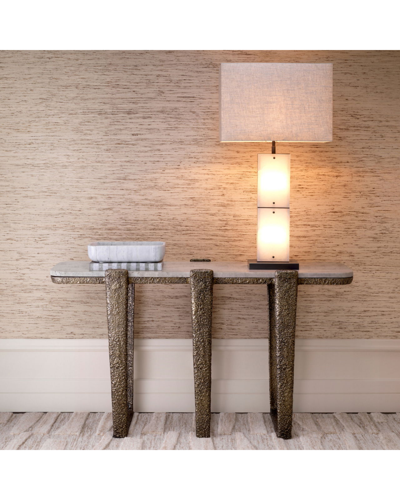 Orinda konsolbord antik mässing