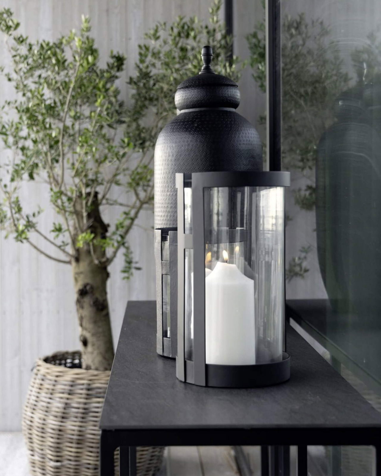 Romano konsolbord grafit