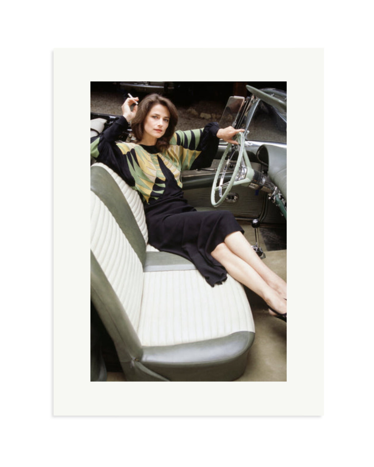 Charlotte Rampling in her Cadillac Print Only / XL