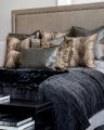Schicke Tagesdecke washed black
