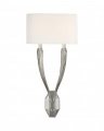 Ruhlmann Double Sconce Polished Nickel/Linen