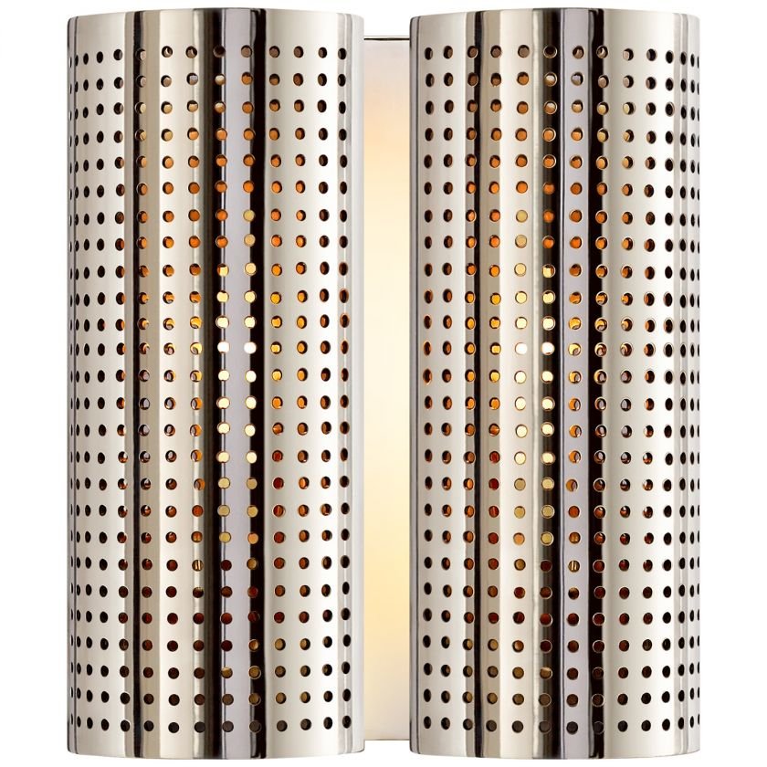 Precision Double Sconce Polished Nickel