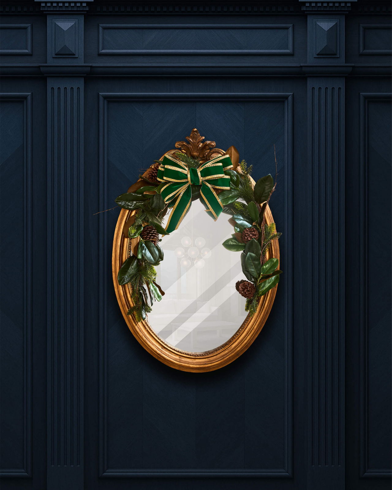 Tremblant Girlande grün/braun 183 cm