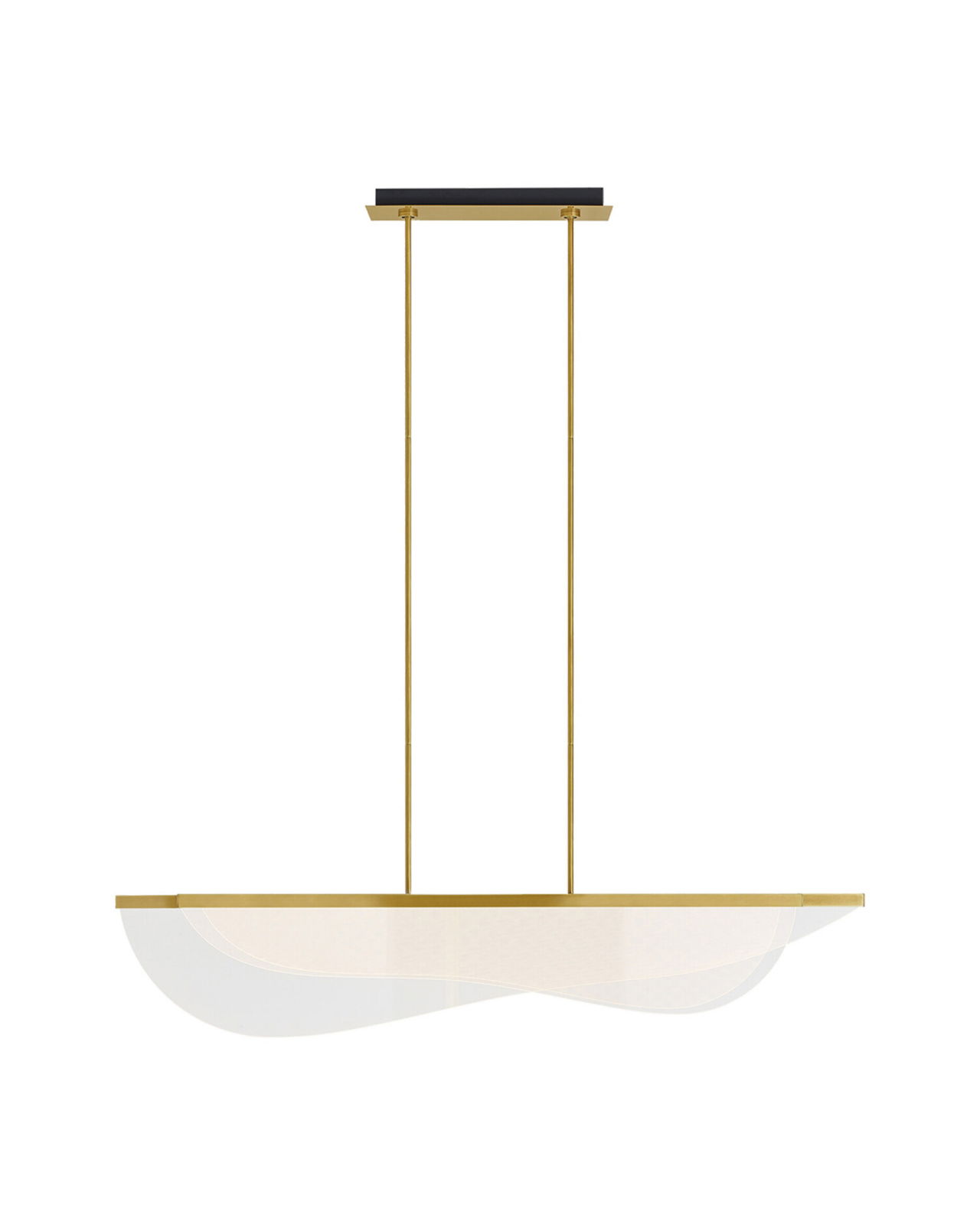 Nyra 60" Linear Plated Brass