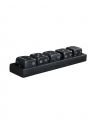 Dice wooden game black