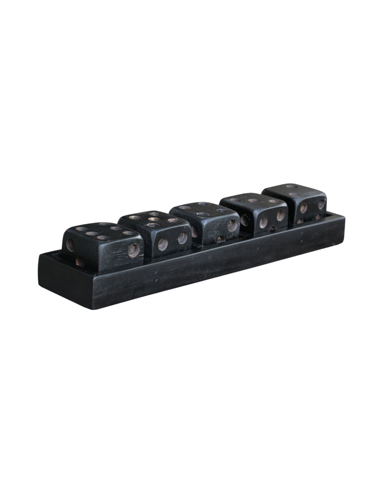 Dice Wooden Game Black