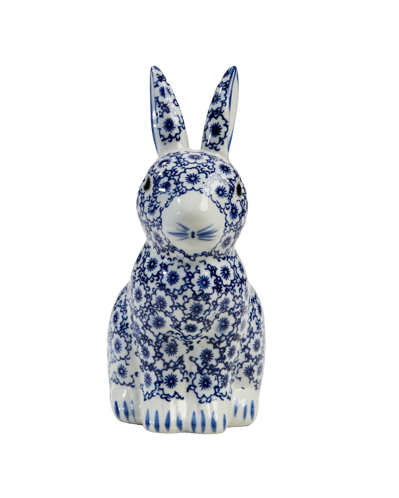 Estelle decoratiekonijn blauw/wit