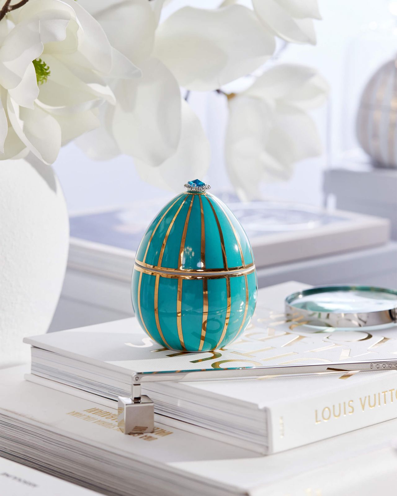 Royal Easter Fabergé Scented Candle, Turquoise