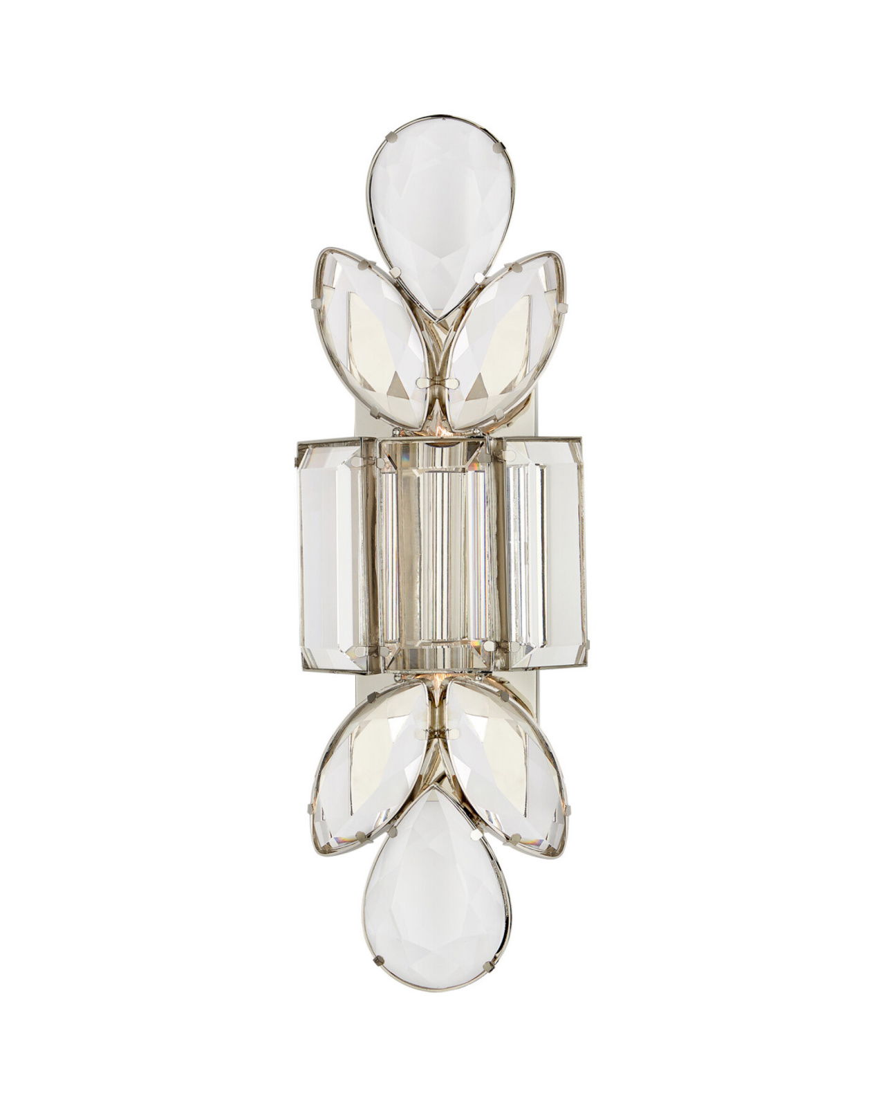 Lloyd Large Jeweled Sconce Nickel