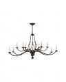 Allegra Two-Tiered Chandelier Aged Iron