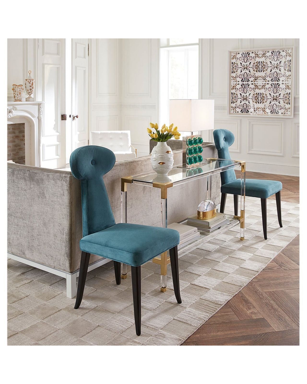 Vera dining chair blue