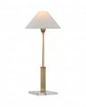 Asher Table Lamp Antique Brass and Crystal