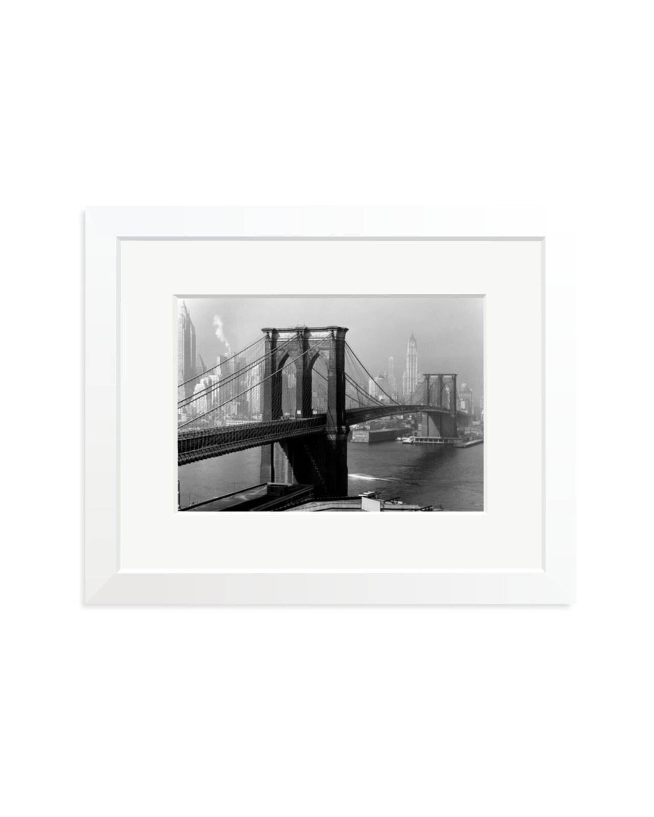 Brooklyn Bridge by Day White / Small