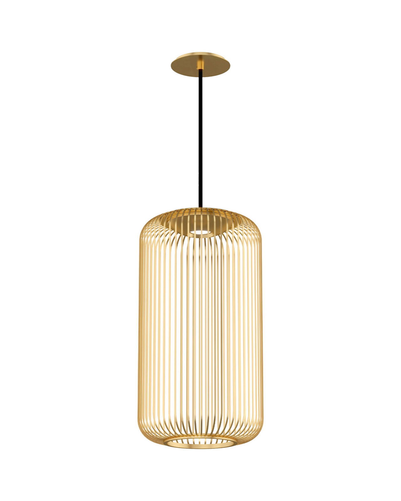 Kai 1 Pendant Natural Brass