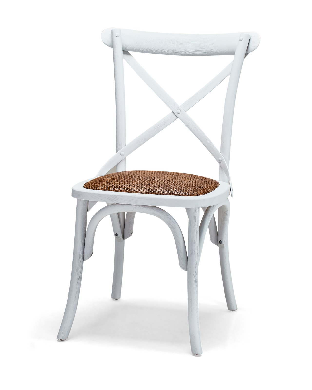 Newport Cross Dining Chair White
