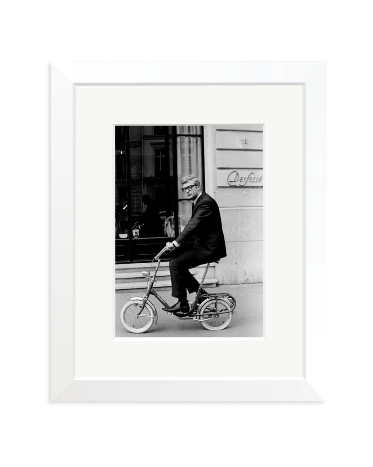 Michael Caine on His Bike White / Small