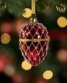 Dalton fabergéägg juldekoration röd