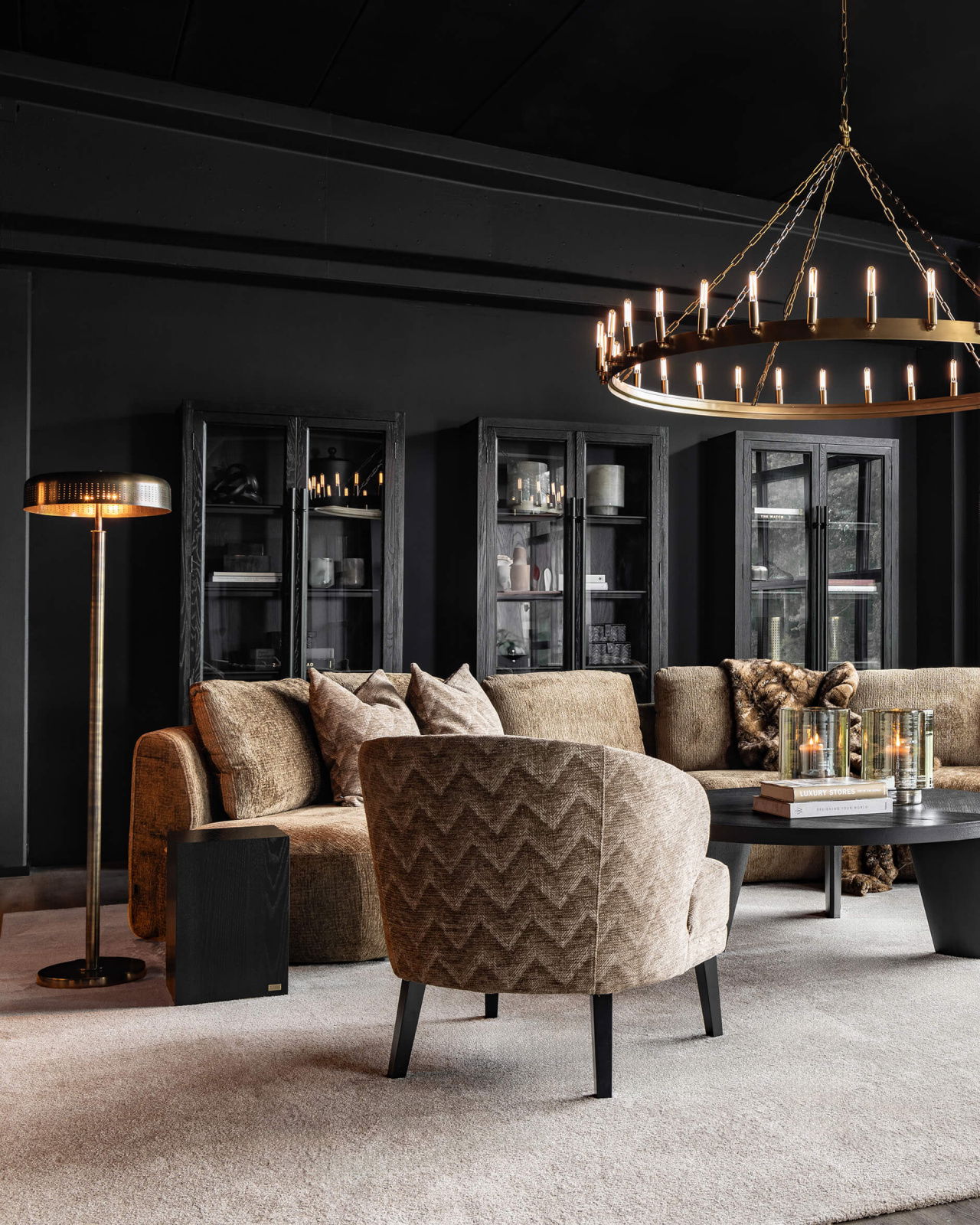 Crown Ceiling Lamp Antique Brass Ø165