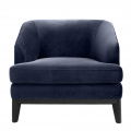 Chair Monterey Savona midnight blue velvet