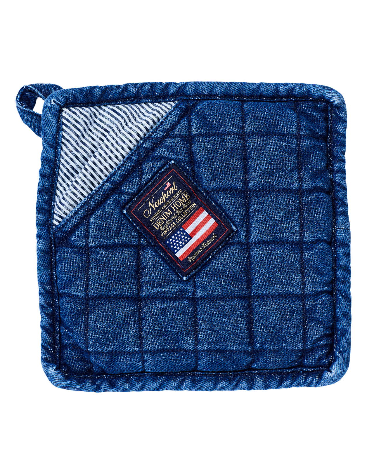 Denim potholder blue