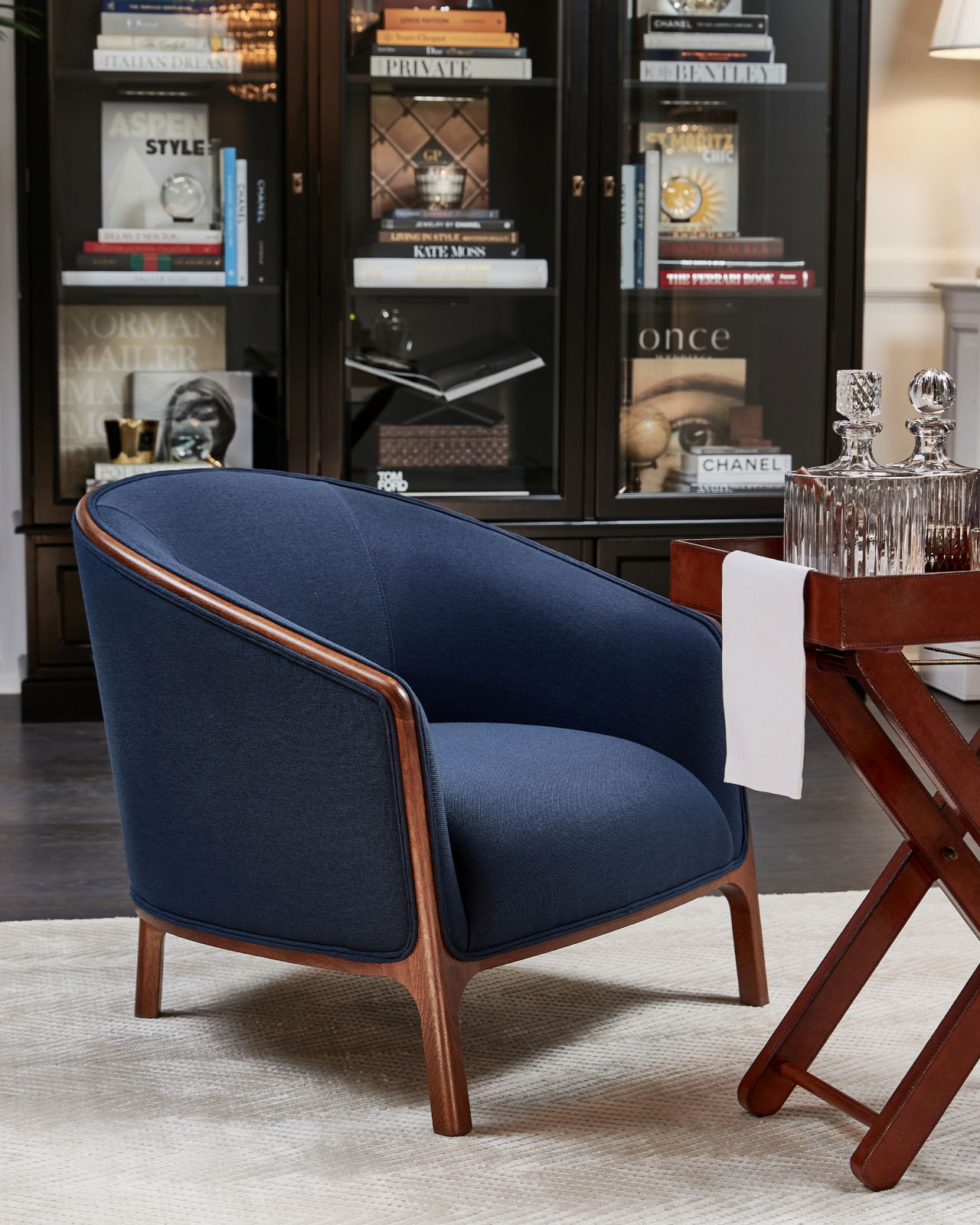 Ryder fåtölj indigo