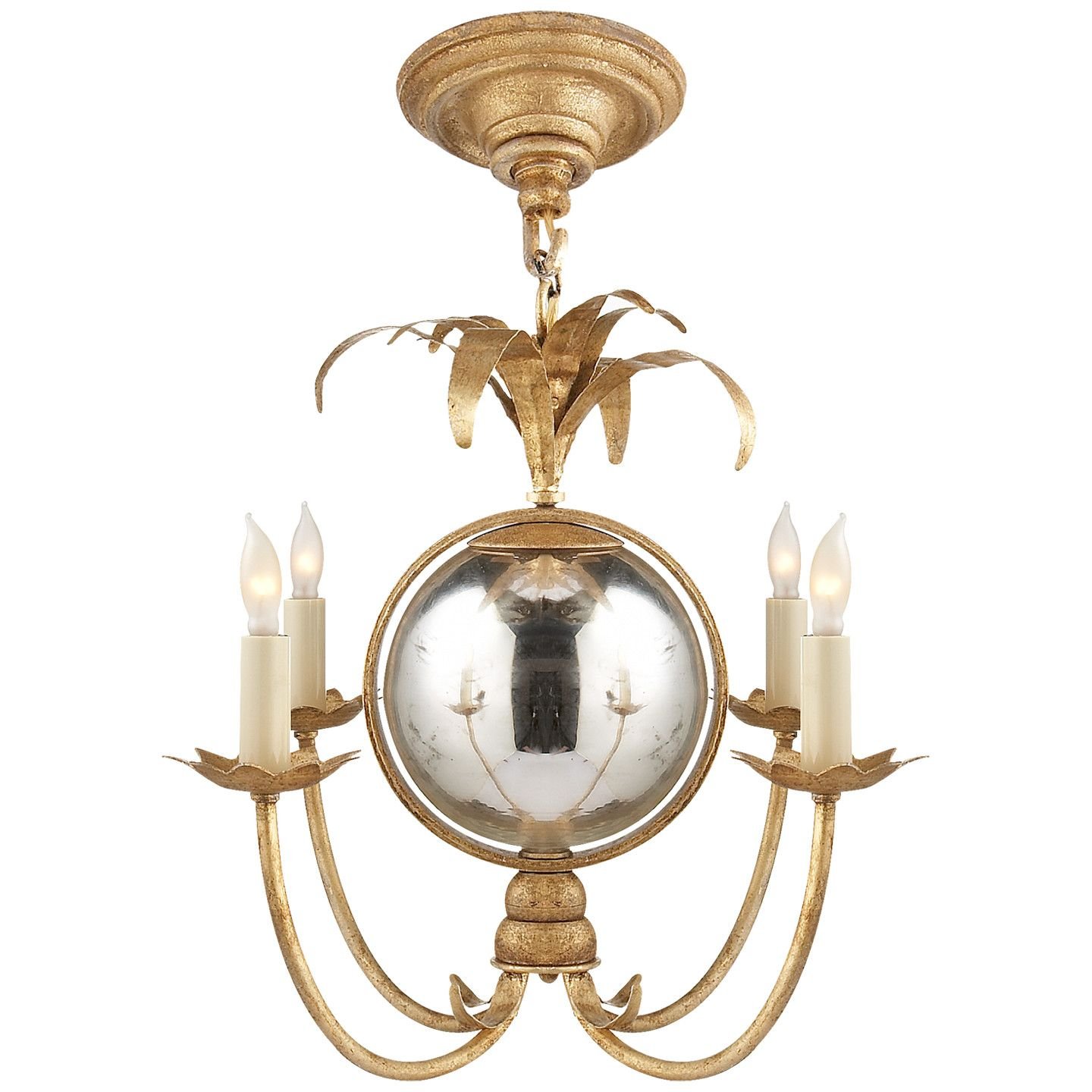 Gramercy Small Chandelier Gilded Iron