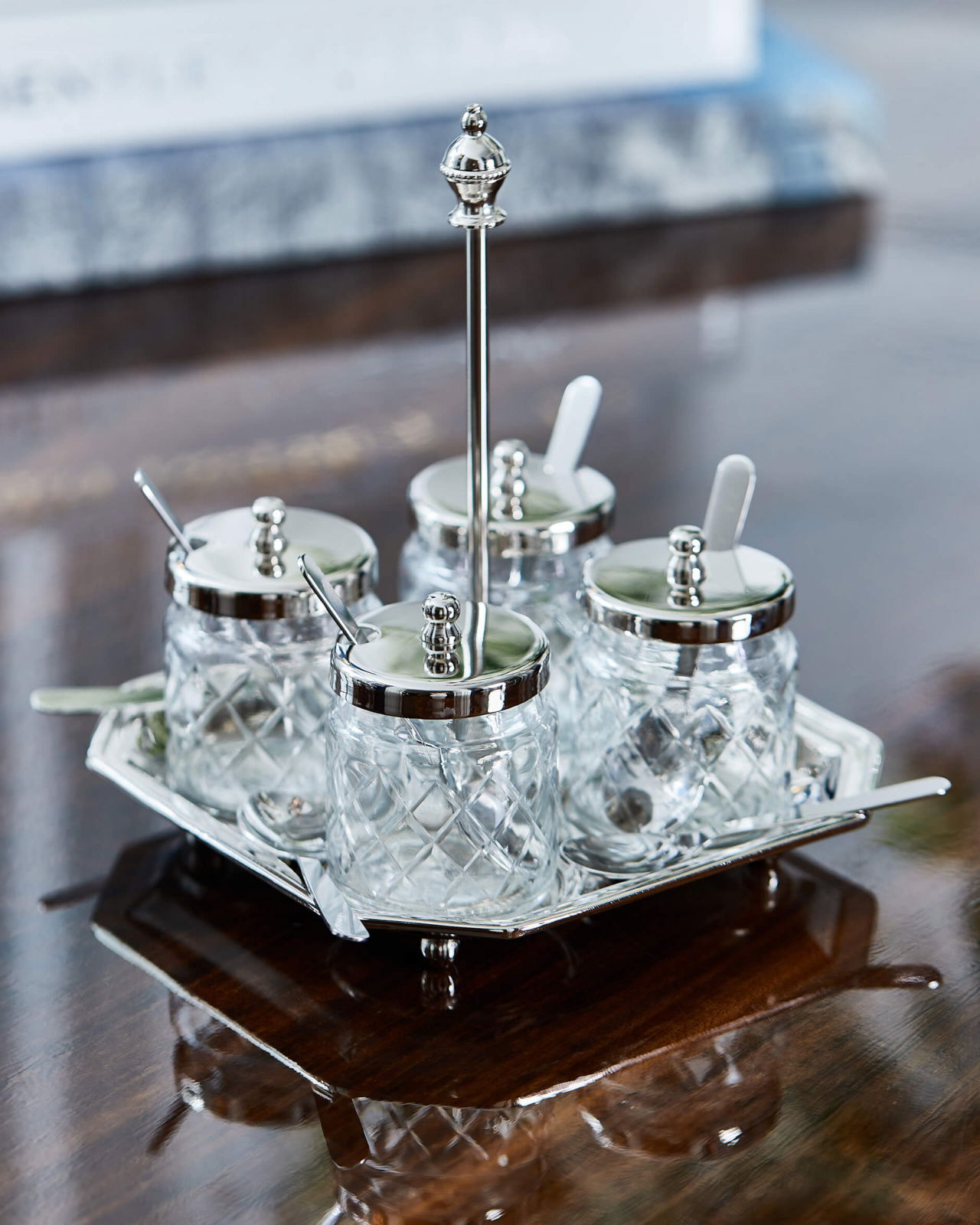 Sienna serveringsskål silver