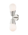 Cora vegglampe nikkel