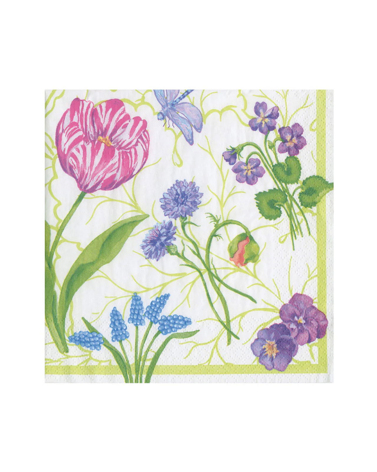 Floral Majolica servetten 20-pack