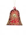 Eloise Bell Ornament Red/Gold