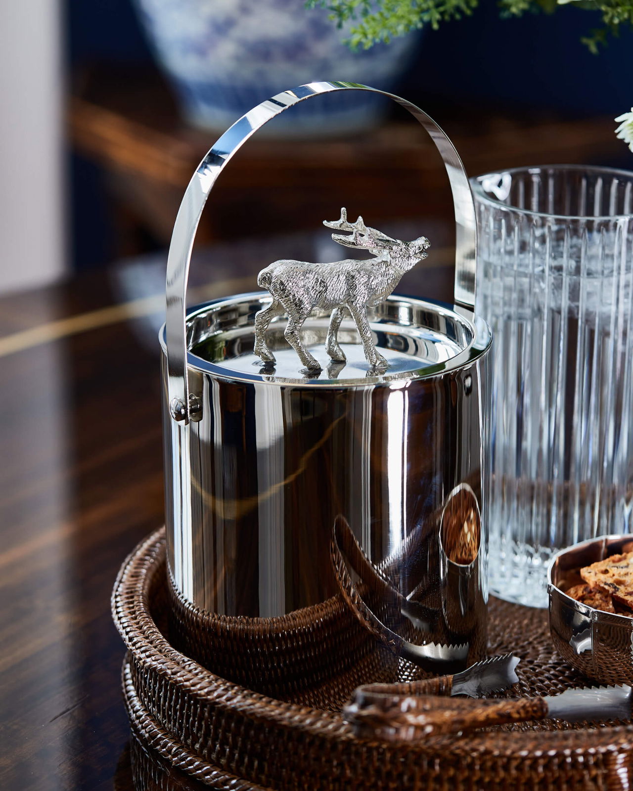 Deer Ice Bucket Silver