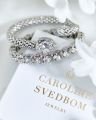 Gia Stud Bracelet Crystal Rhodium