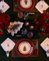 Castleford tablecloth dark green