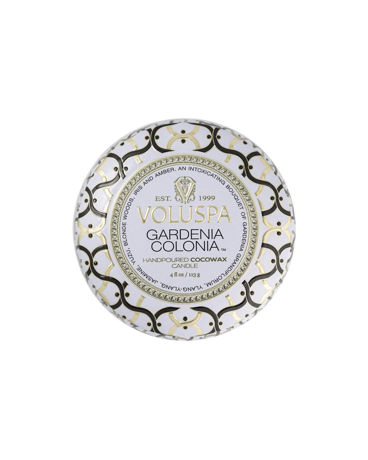 Gardenia Colonia Scented Candle Single Wick