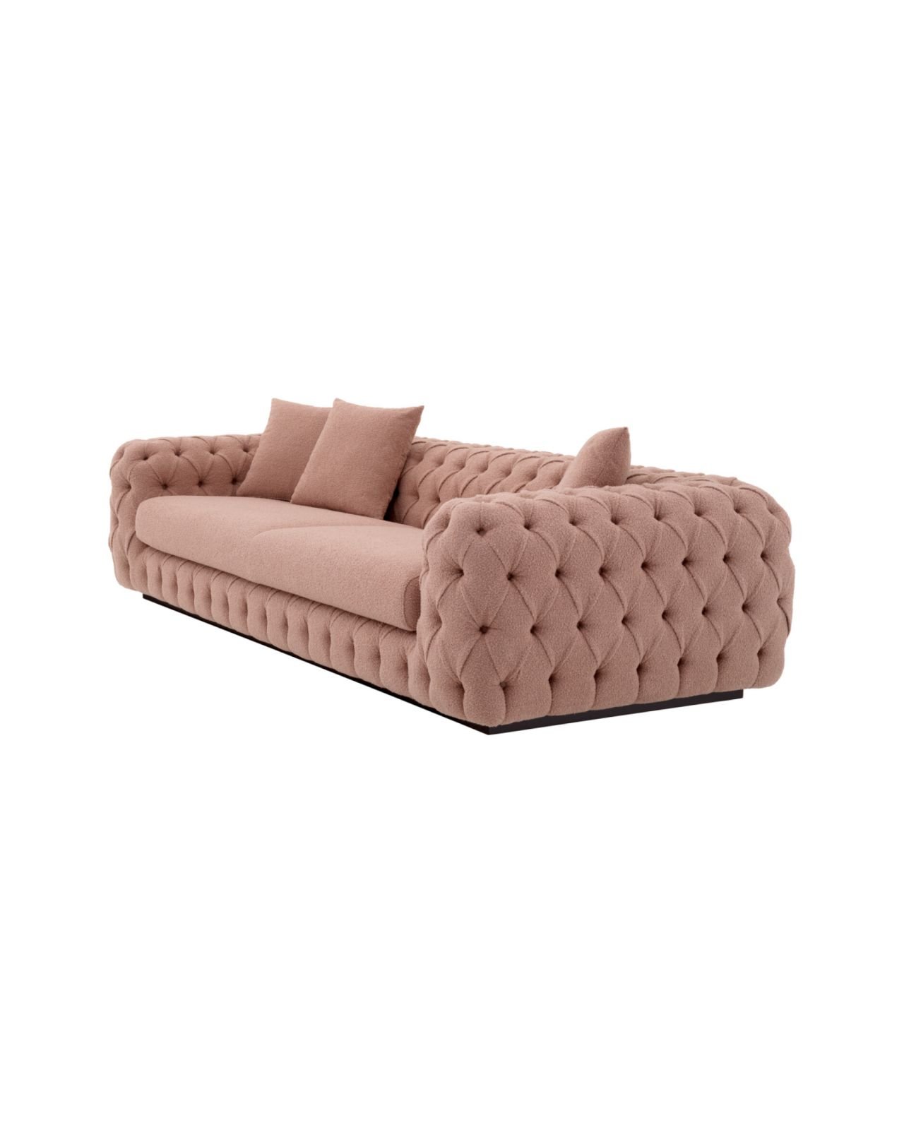 Piccadilly soffa bouclé vintage pink
