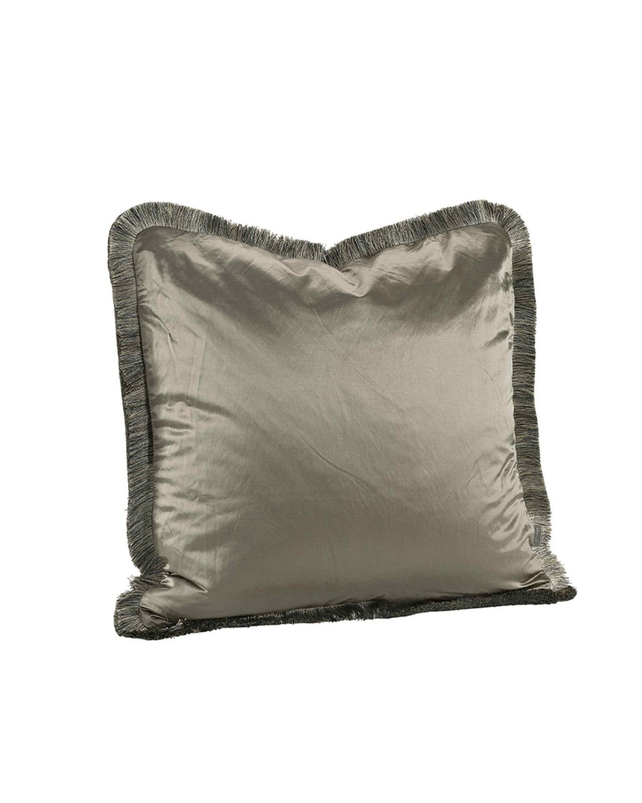 Dorsia cushion cover fringe taupe