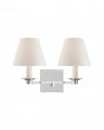 Evans Double Arm Sconce Polished Nickel